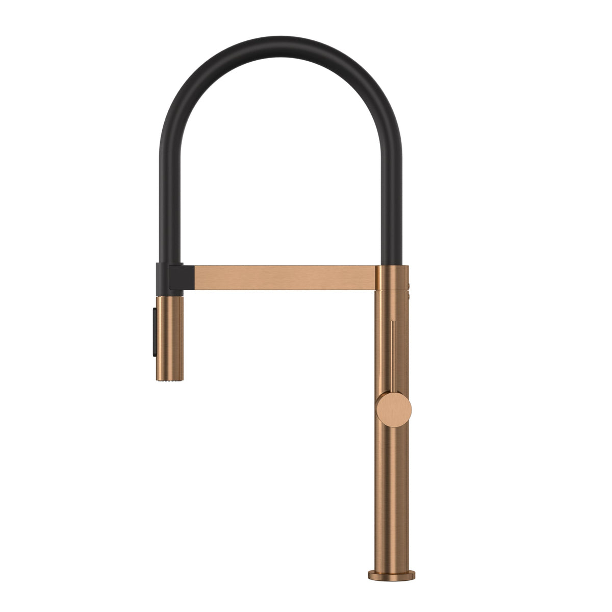 Pull Down Kitchen Mixer With Magnetic Dock - Lustre Bronze