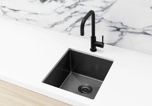 Lavello Kitchen Sink - Single Bowl 380 x 440 - PVD Gunmetal Black Meir