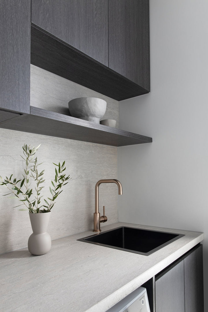 Lavello Kitchen Sink - Single Bowl 450 x 450 - PVD Gunmetal Black