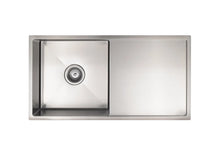 Load image into Gallery viewer, Lavello Kitchen Sink - Single Bowl &amp; Drainboard 840 x 440 - PVD Brushed Nickel Meir
