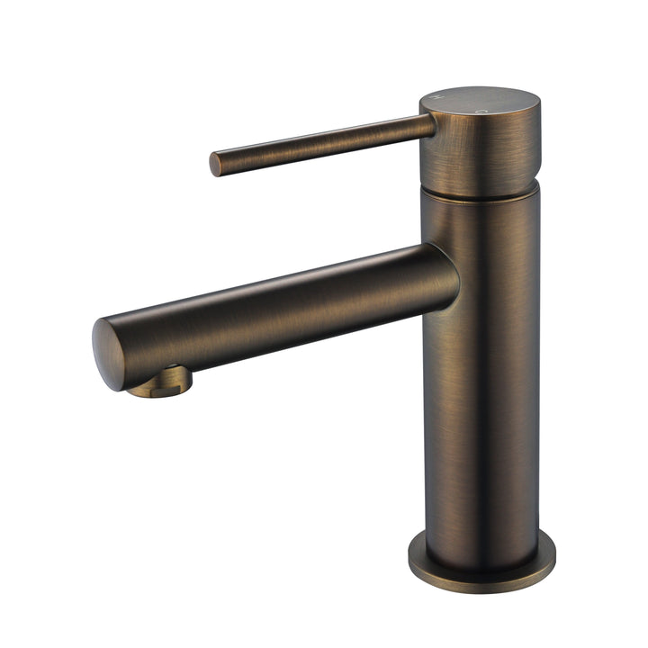 Star Mini Basin Mixer - Antique Brass