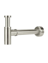 Load image into Gallery viewer, Round Bottle Trap for 32mm basin waste and 40mm outlet - PVD Brushed Nickel Meir
