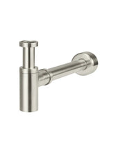 Load image into Gallery viewer, Round Bottle Trap for 32mm basin waste and 40mm outlet - PVD Brushed Nickel Meir
