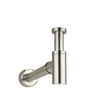 Load image into Gallery viewer, Round Bottle Trap for 32mm basin waste and 40mm outlet - PVD Brushed Nickel Meir
