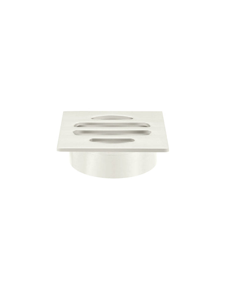 Square Floor Grate Shower Drain 50mm outlet - PVD Brushed Nickel