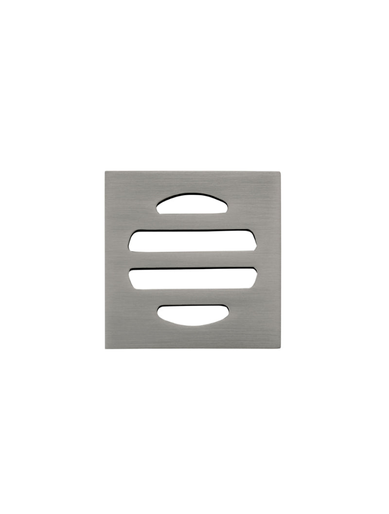 Square Floor Grate Shower Drain 50mm outlet - Shadow Gunmetal