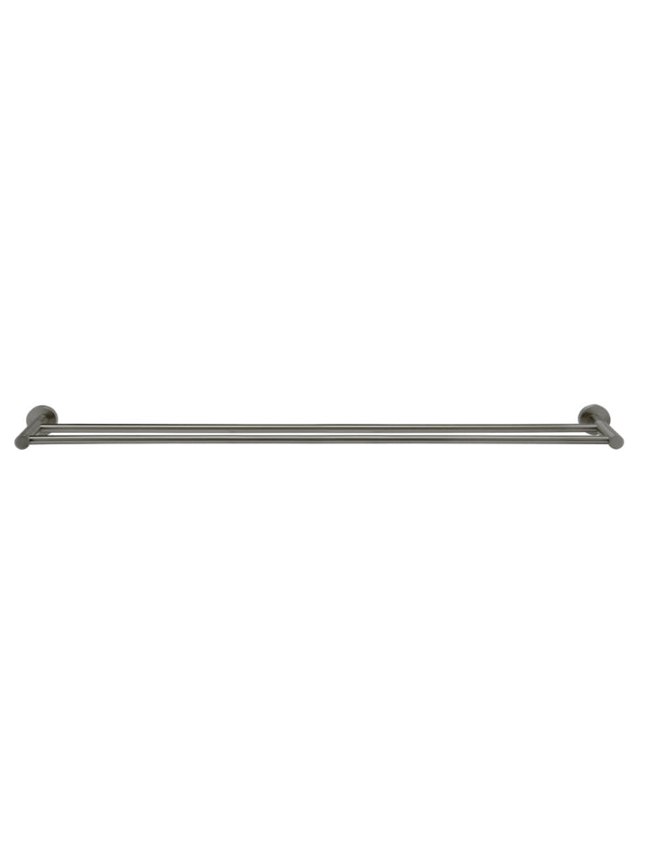 Round Double Towel Rail 900mm - Shadow Gunmetal