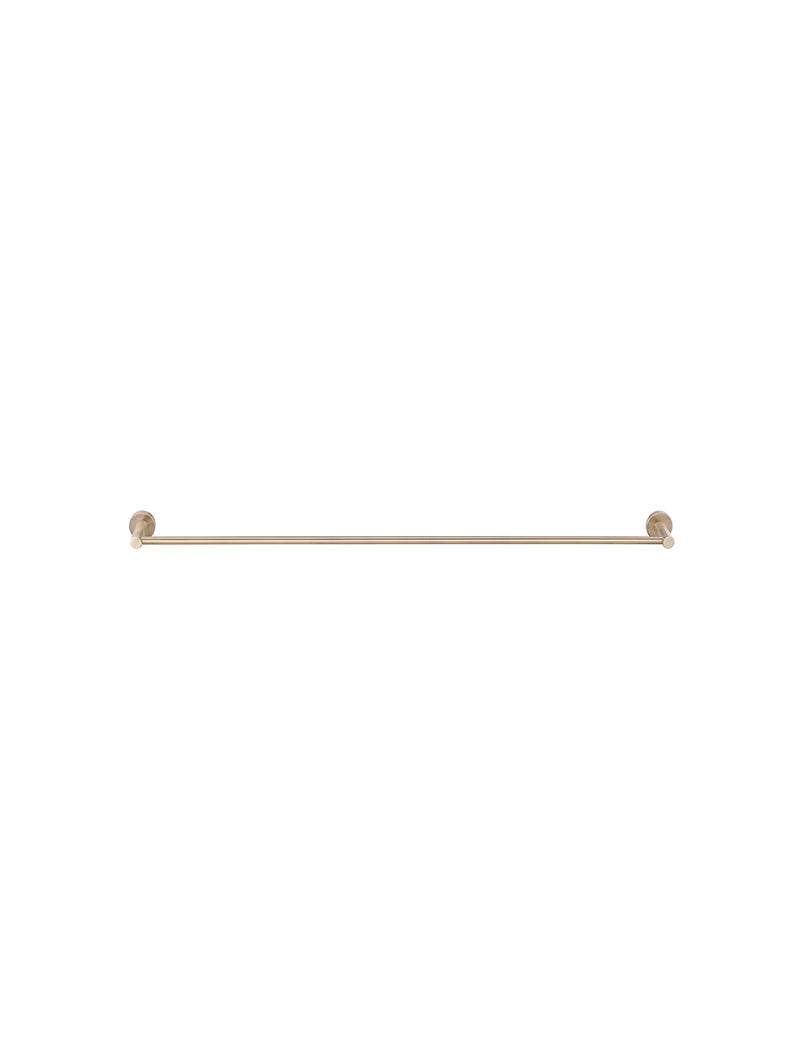 Round Double Towel Rail 600mm - Champagne