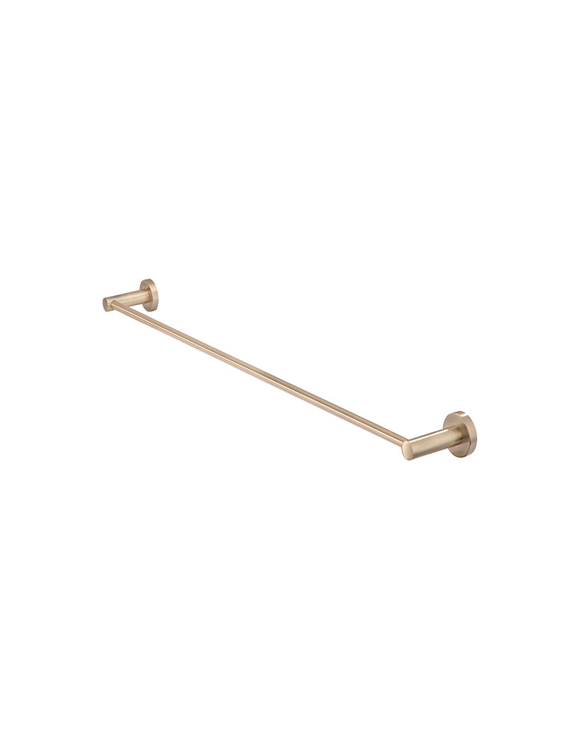 Round Double Towel Rail 600mm - Champagne