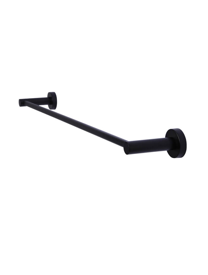 Round Double Towel Rail 600mm - Matte Black
