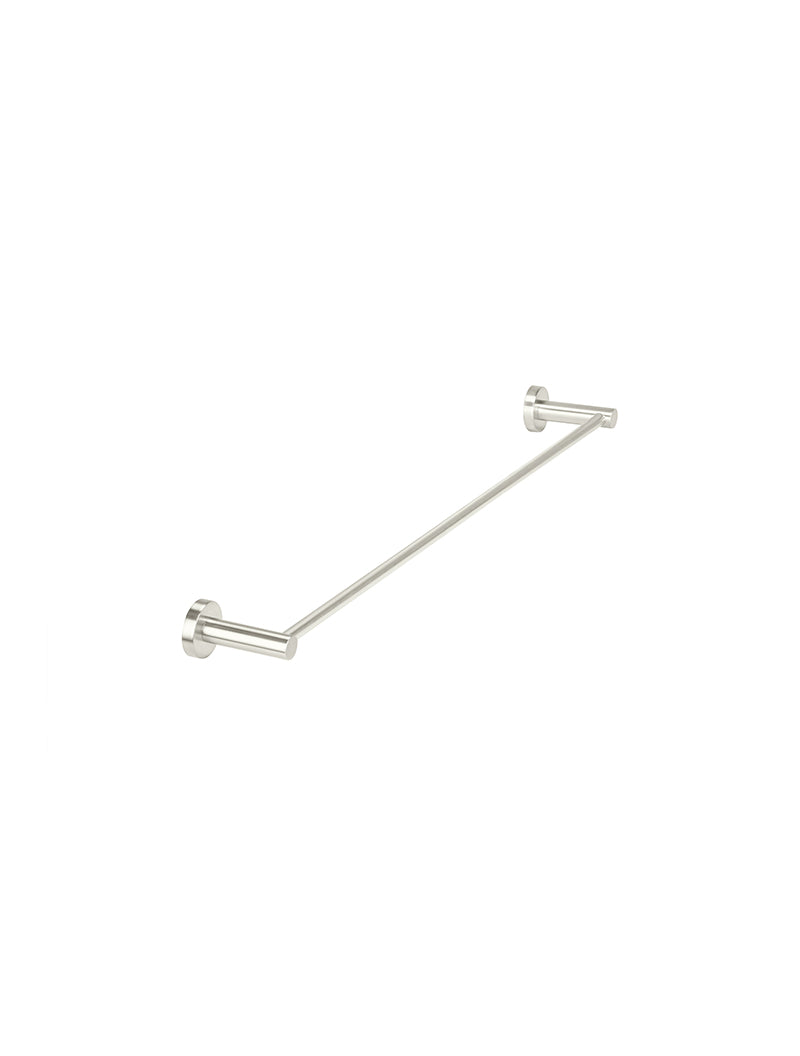Round Double Towel Rail 600mm - PVD Brushed Nickel