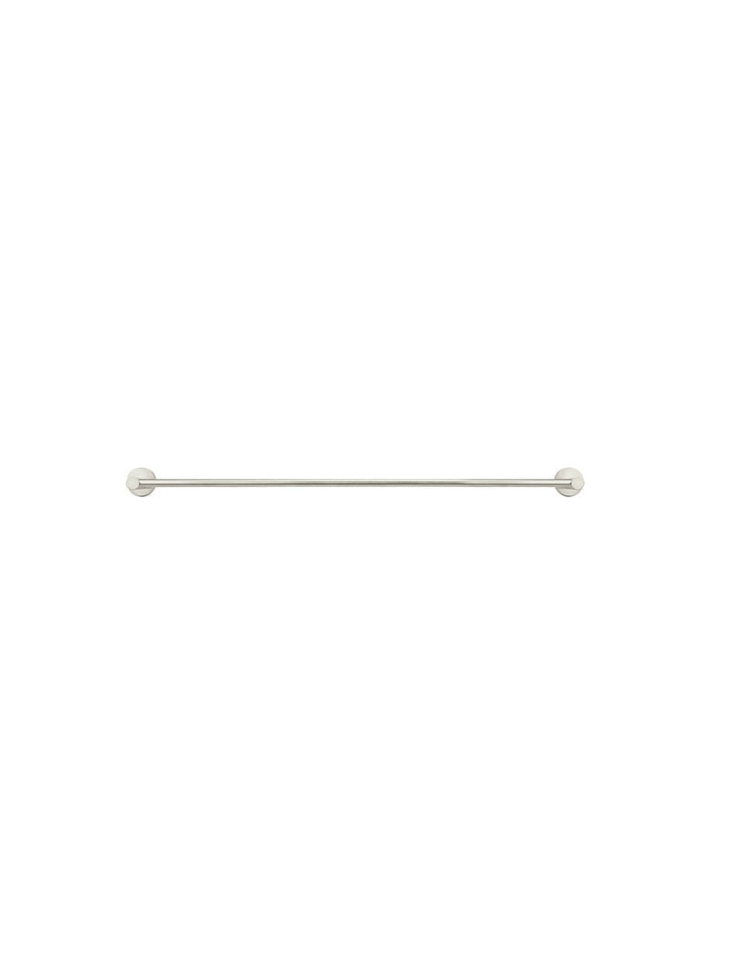 Round Double Towel Rail 600mm - PVD Brushed Nickel