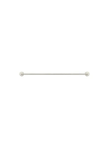 Round Single Towel Rail 600mm - PVD Brushed Nickel Meir