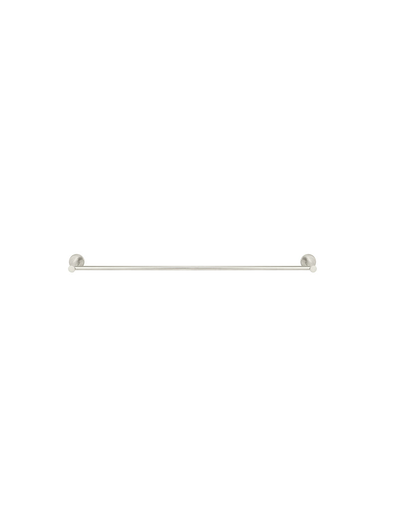 Round Double Towel Rail 600mm - PVD Brushed Nickel
