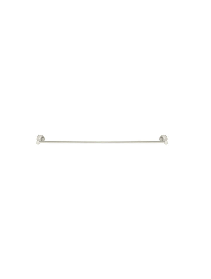 Round Double Towel Rail 600mm - PVD Brushed Nickel