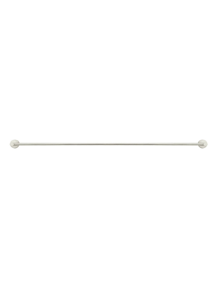 Round Single Towel Rail - PVD Brushed Nickel