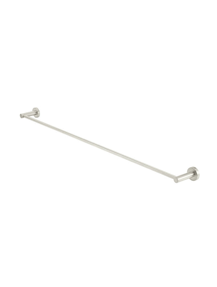 Round Single Towel Rail - PVD Brushed Nickel