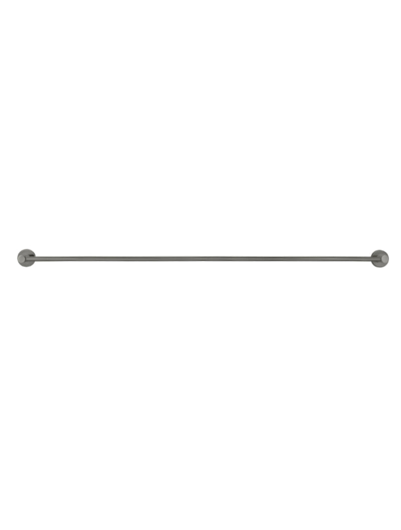 Round Single Towel Rail - Shadow Gunmetal