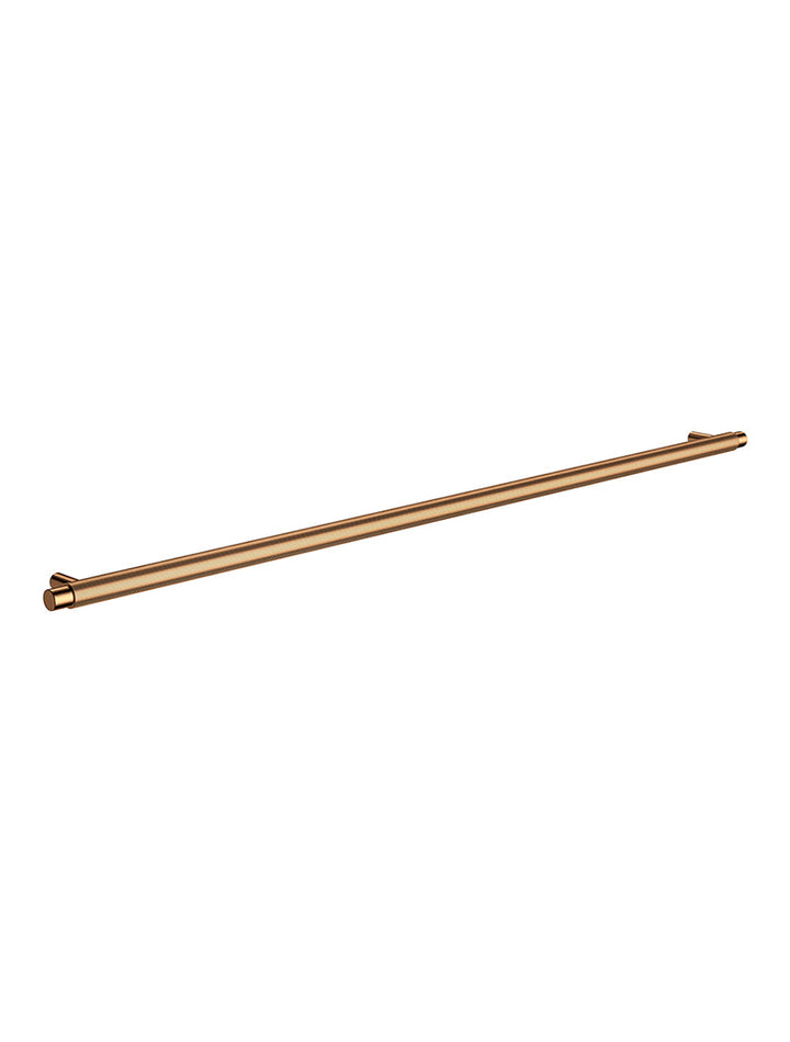 Oppen Round Pull 520mm Cabinet Handle (Linear Knurled) - Lustre Bronze