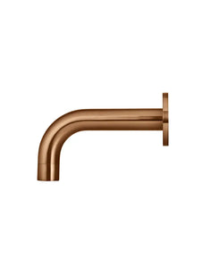 Universal Round Curved Spout 130mm - Lustre Bronze Meir