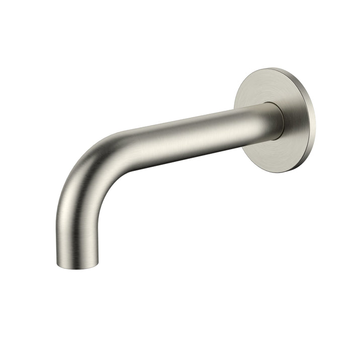 Universal Round Curved Spout 170mm - Brushed Nickel