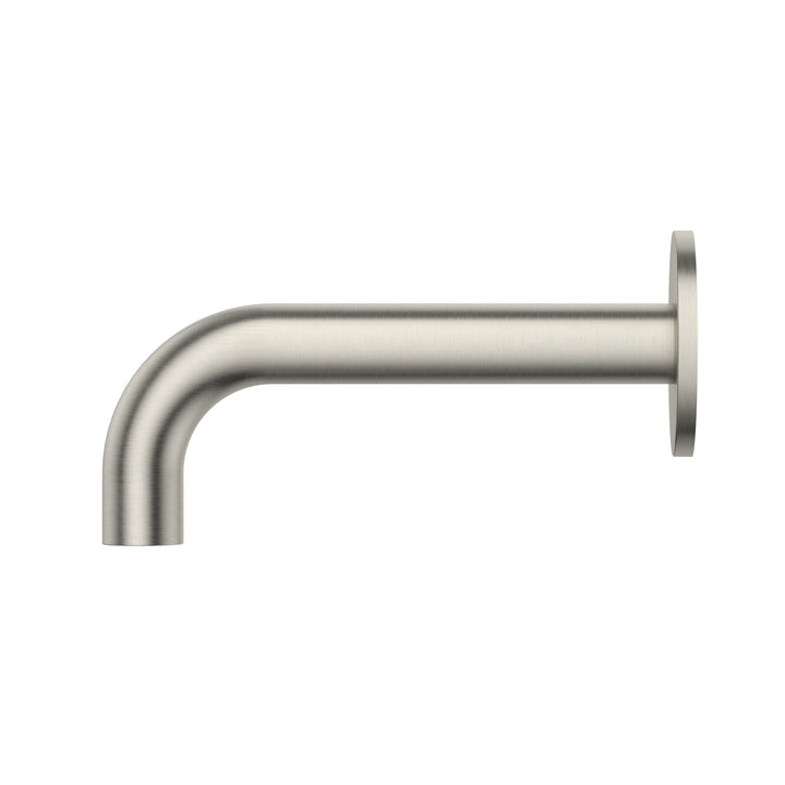 Universal Round Curved Spout 170mm - Brushed Nickel
