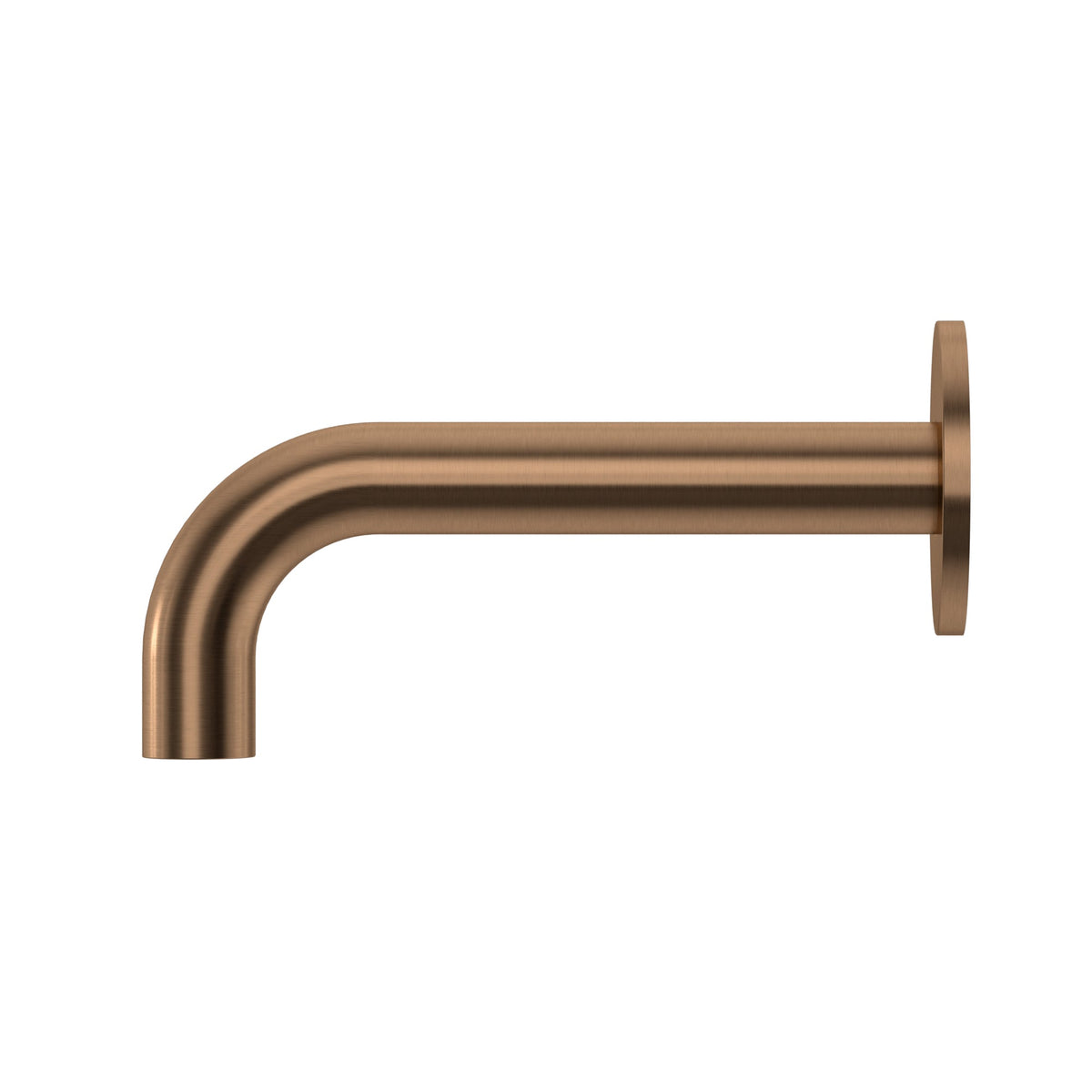Universal Round Curved Spout 170mm - Lustre Bronze