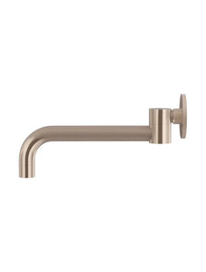 Round Swivel Wall Spout - Champagne Meir