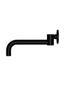 Round Swivel Wall Spout - Matte Black Meir