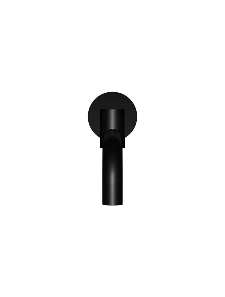 Round Swivel Wall Spout - Matte Black