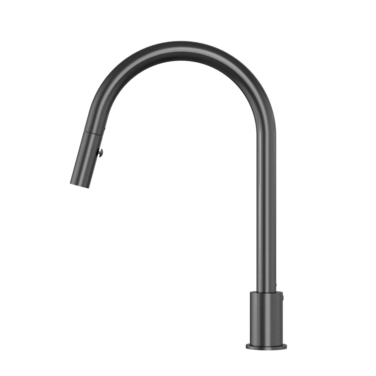 Kitchen hob spout with pull out nozzle - Shadow Gunmetal
