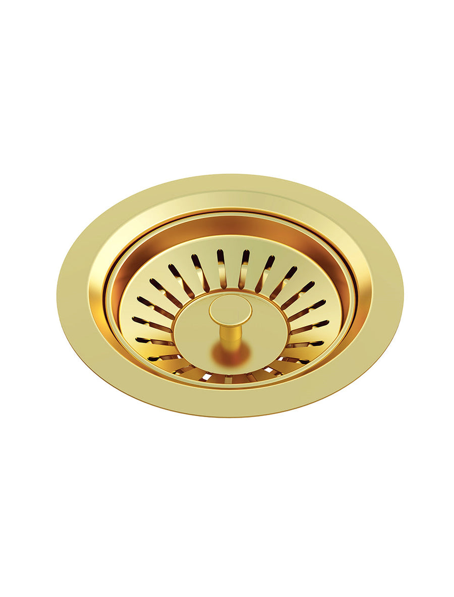 Lavello Sink Strainer and Waste Plug Basket with Stopper - Tiger Bronze