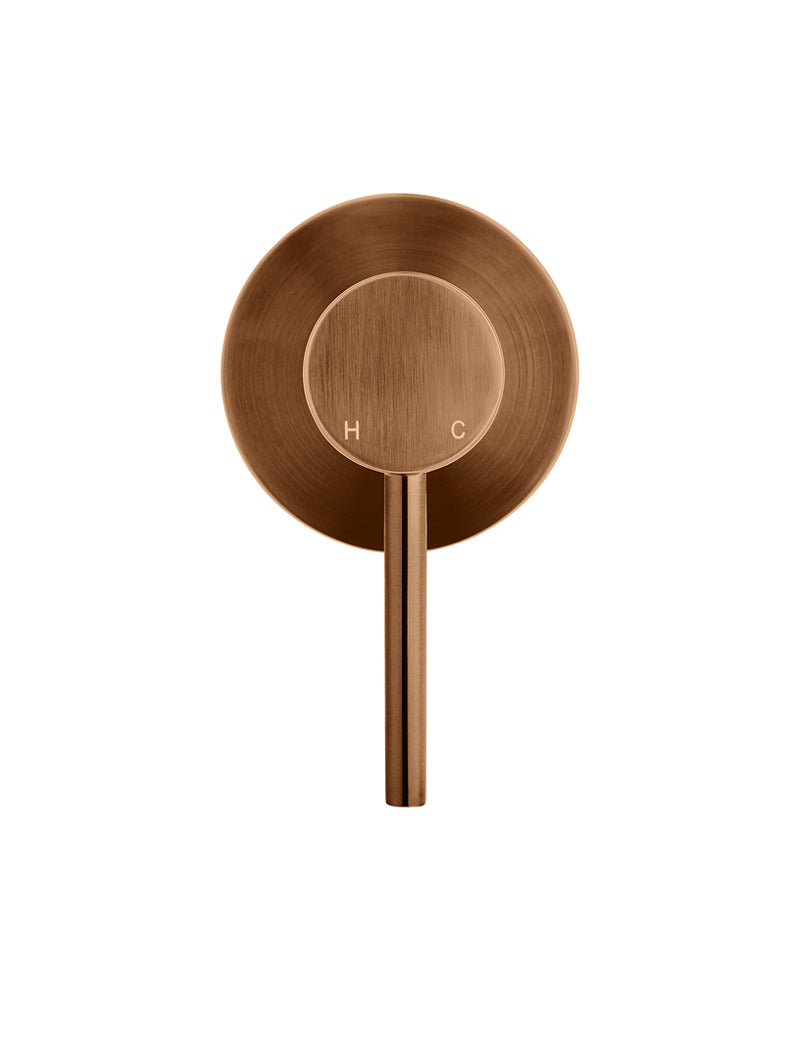 Round Wall Mixer Trim Kit (In-wall Body Not Included) - Lustre Bronze