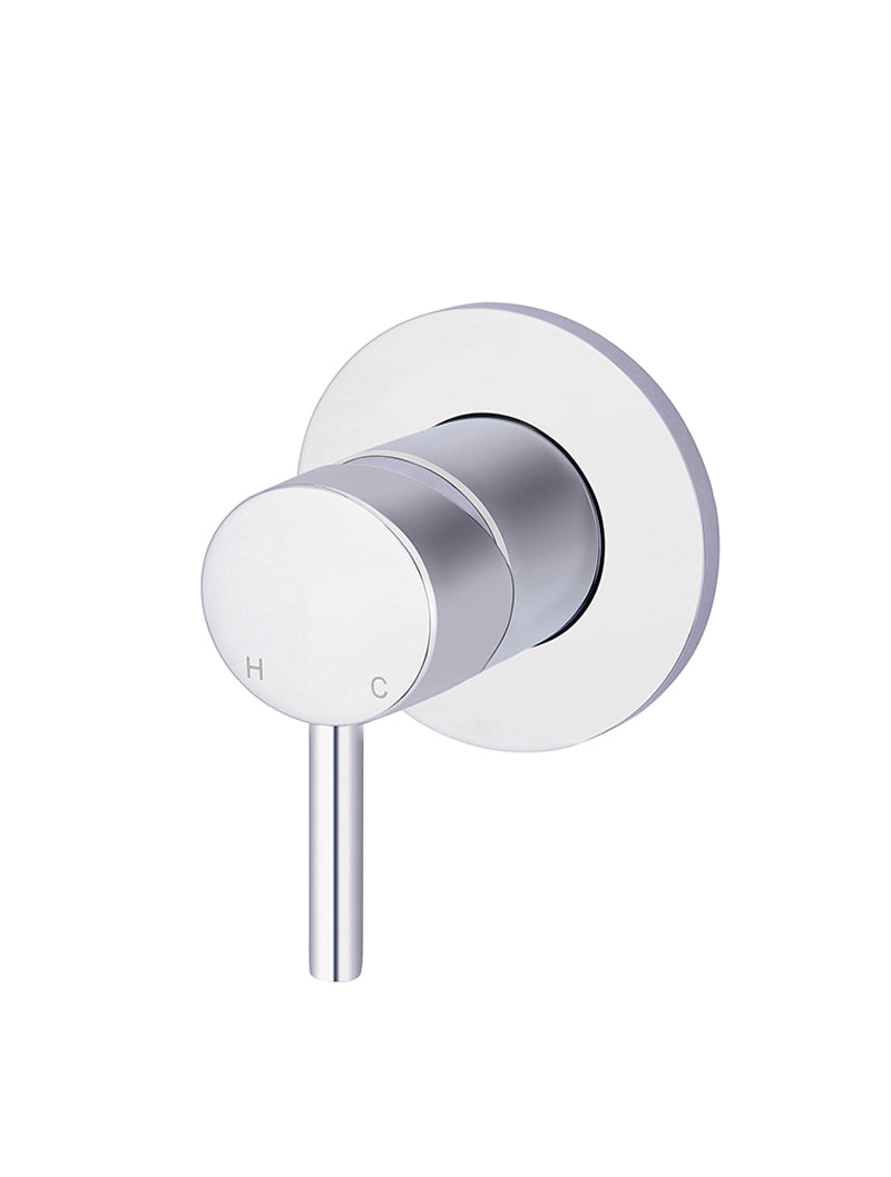 Round Wall Mixer Short Pin lever Trim Kit (In-wall Body Not Included) - Chrome