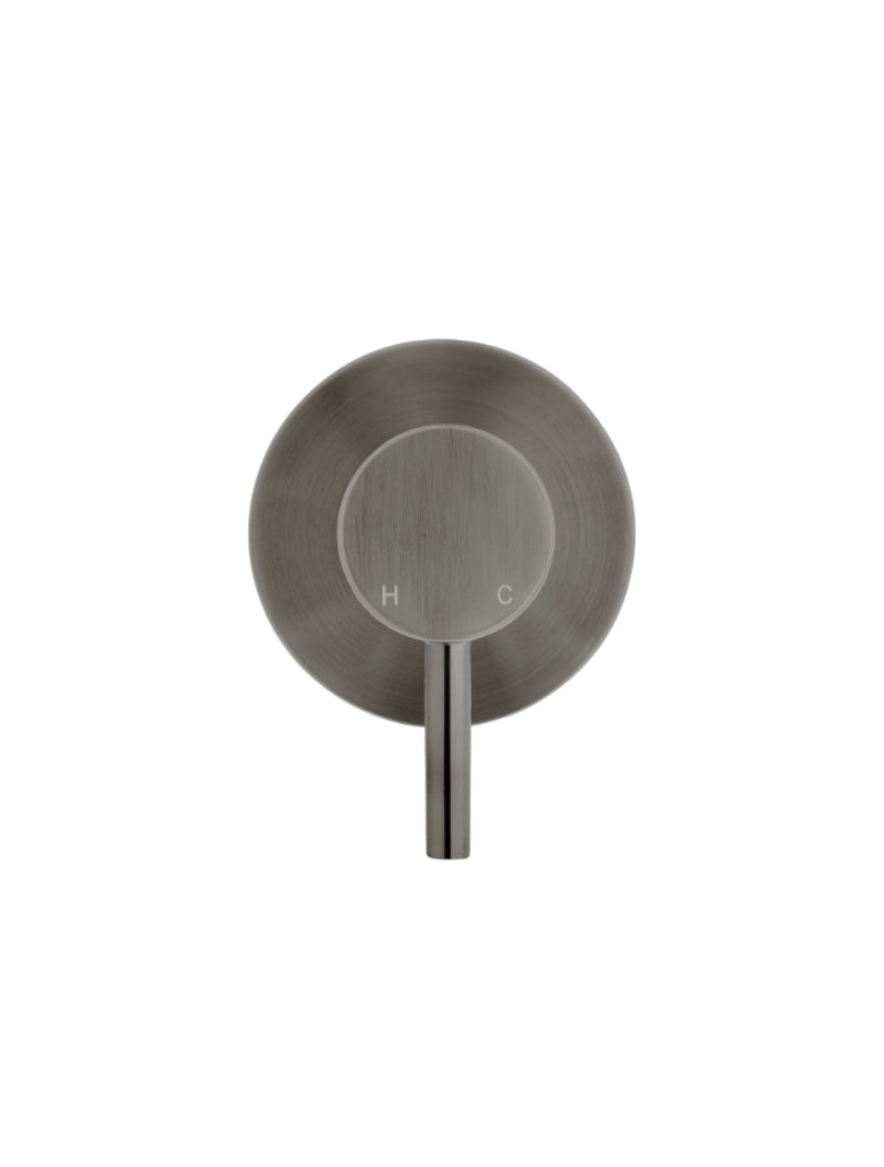 Round Wall Mixer Short Pin lever Trim Kit (In-wall Body Not Included) - Shadow Gunmetal