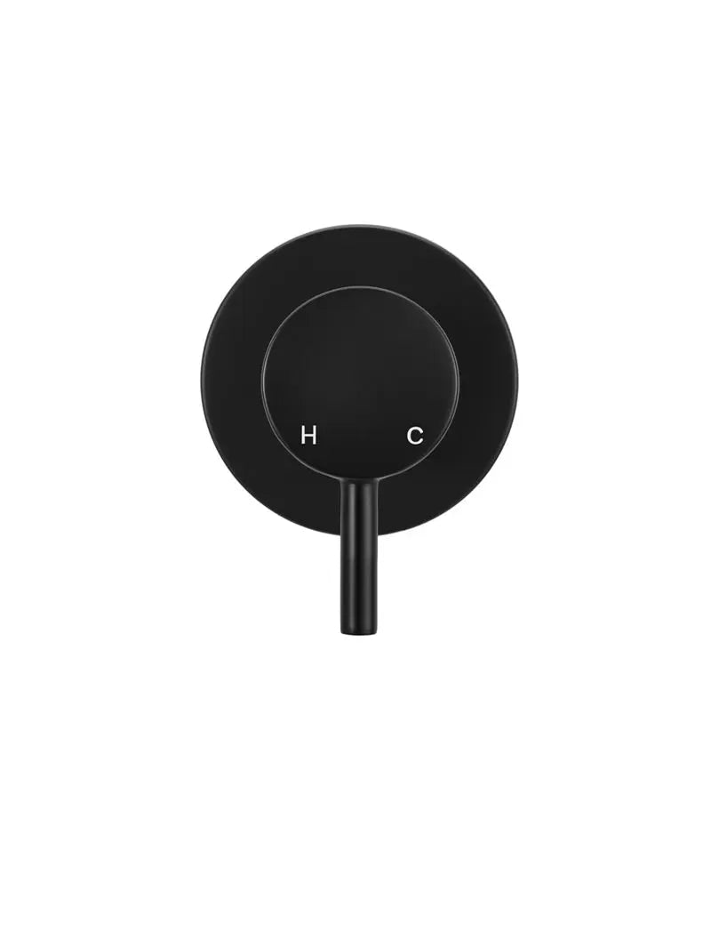 Round Wall Mixer Short Pin–lever Trim Kit (In-wall Body Not Included) - Matte Black Meir