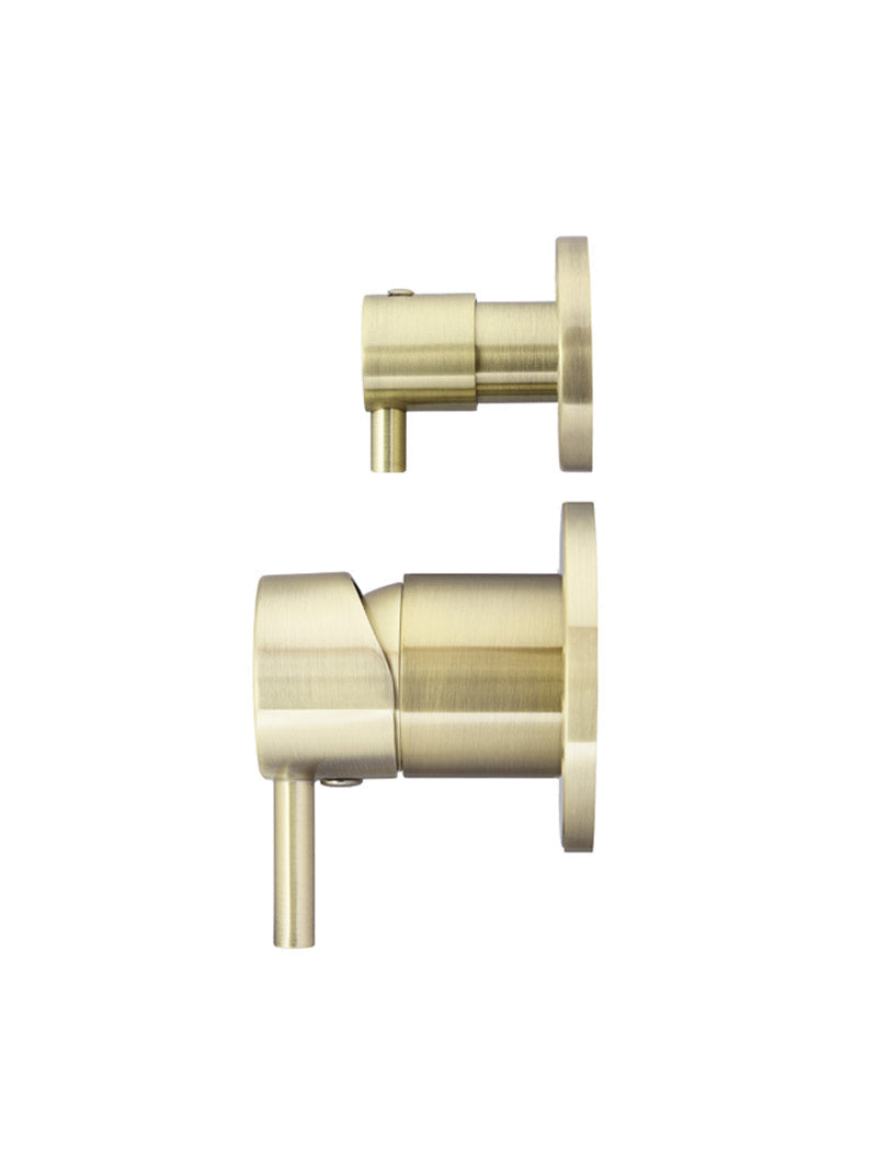 Round Diverter Mixer Trim Kit (In-wall Body Not Included) - PVD Tiger Bronze