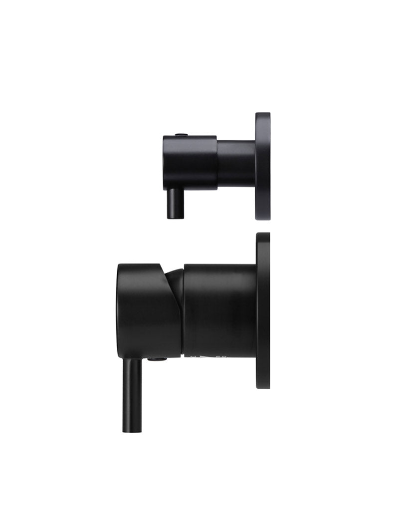 Round Diverter Mixer Trim Kit (In-wall Body Not Included) - Matte Black