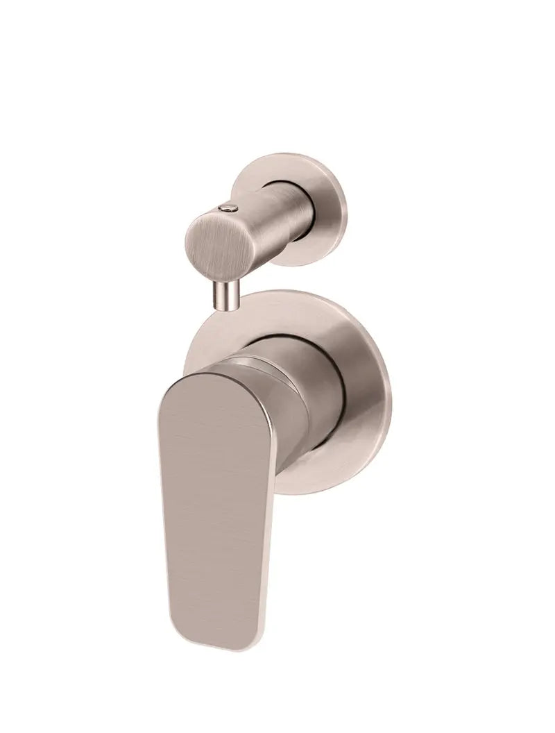 Round Diverter Mixer Paddle Handle Trim Kit (In-wall Body Not Included) - Champagne Meir