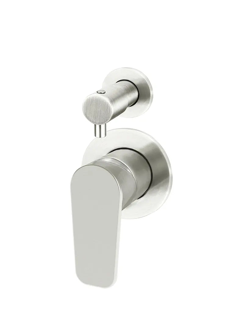 Round Diverter Mixer Paddle Handle Trim Kit (In-wall Body Not Included) - PVD Brushed Nickel Meir