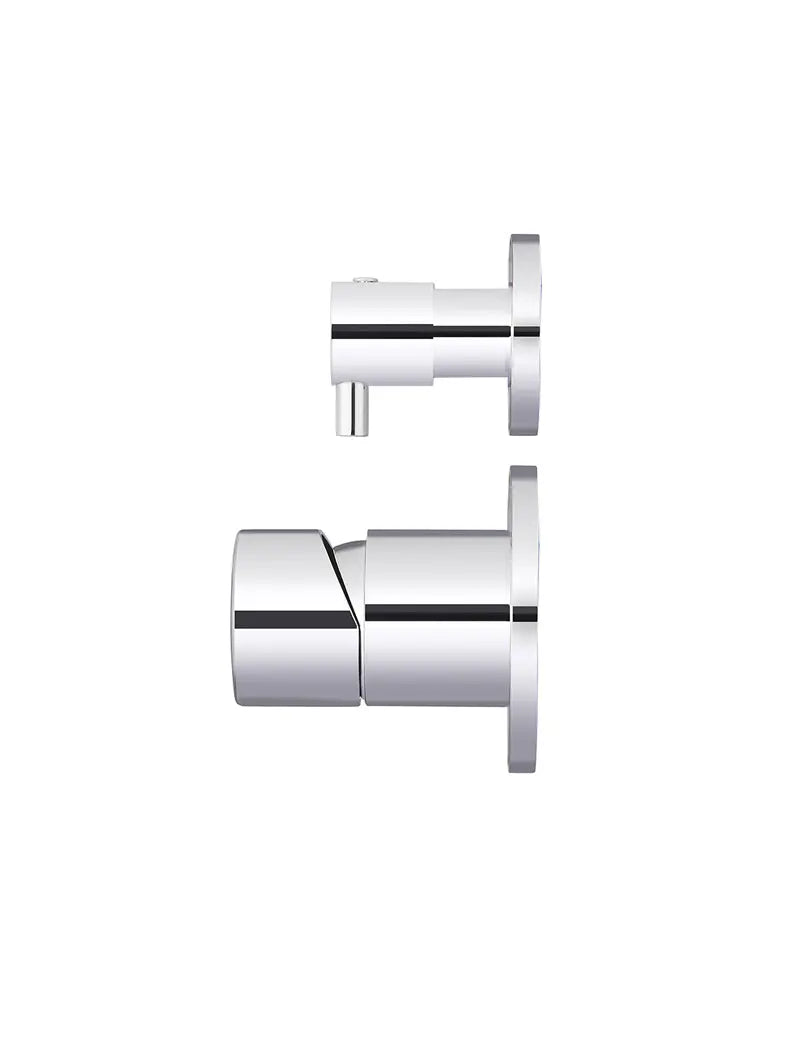 Round Diverter Mixer Pinless Handle Trim Kit (In-wall Body Not Included) - Polished Chrome Meir