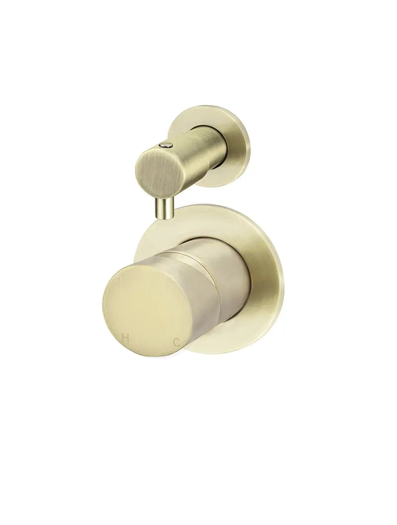 Round Diverter Mixer Pinless Handle Trim Kit (In-wall Body Not Included) - PVD Tiger Bronze Meir