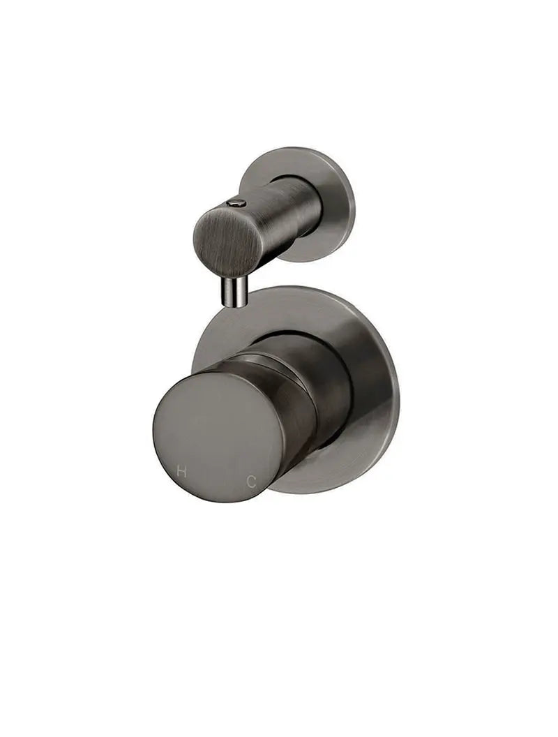 Round Diverter Mixer Pinless Handle Trim Kit (In-wall Body Not Included) - Shadow Gunmetal Meir