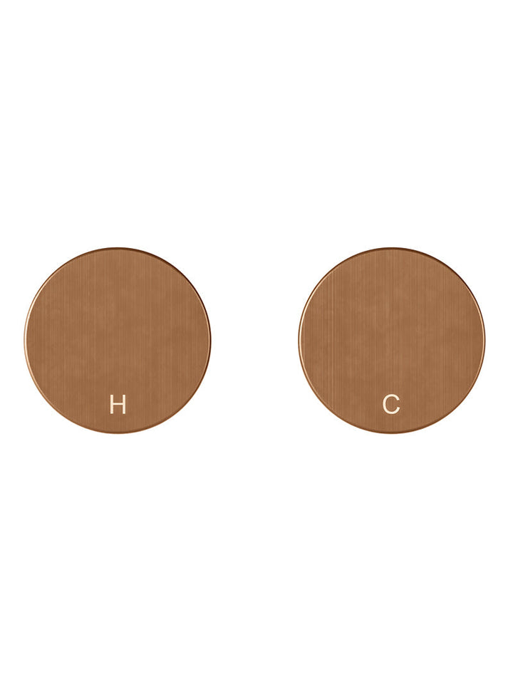 Circular Wall Taps - Lustre Bronze