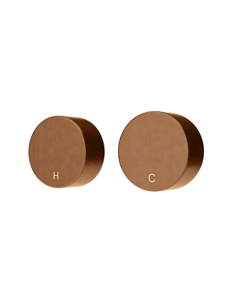 Circular Wall Taps - Lustre Bronze Meir