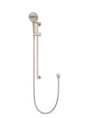 Round Three Function Hand Shower on Rail Column - Champagne Meir