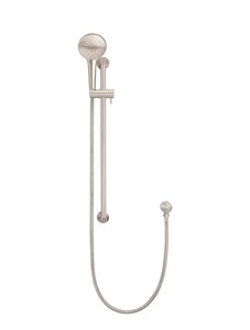 Round Three Function Hand Shower on Rail Column - Champagne Meir