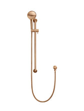 Load image into Gallery viewer, Round Three Function Hand Shower on Rail Column - Lustre Bronze Meir
