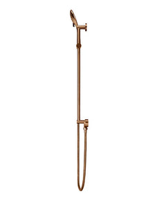 Round Three Function Hand Shower on Rail Column - Lustre Bronze Meir