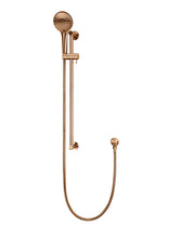 Load image into Gallery viewer, Round Three Function Hand Shower on Rail Column - Lustre Bronze Meir
